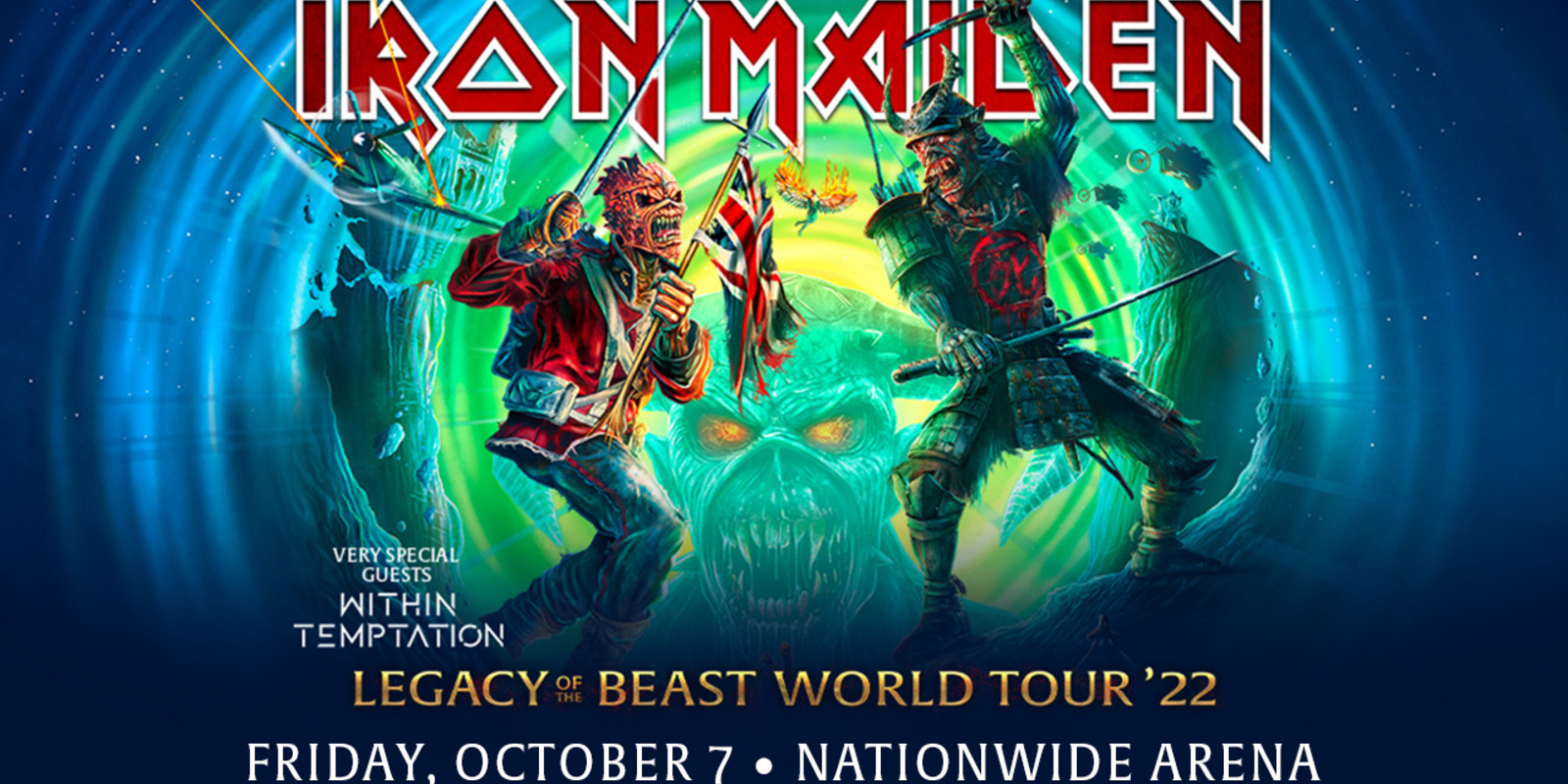 Iron Maiden Legacy of the Beast World Tour 2022 ColumbusMakesArt