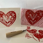 Hand Stamped Valentine’s Cards