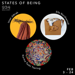 STATES OF BEING at 934, featuring works by Iman Jabrah, Karma Tashi Tsering, and Elle Northwood