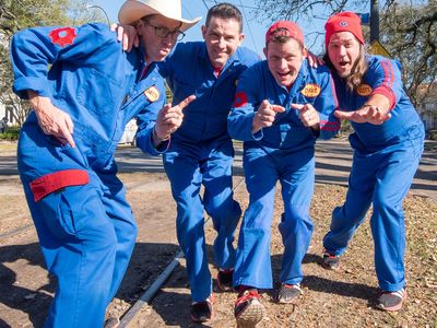 The Imagination Movers at Hinson Amphitheater in New Albany 