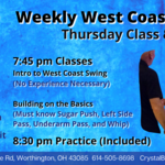 March Weekly West Coast Swing Class & Practice