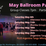 May 2024 Weekly Ballroom Dance Parties