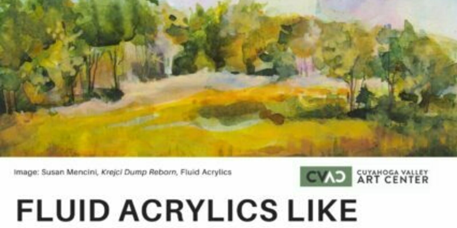 Arts in Ohio Fluid Acrylics Like Watercolor w/Susan Mencini
