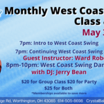 May West Coast Swing Class and Party