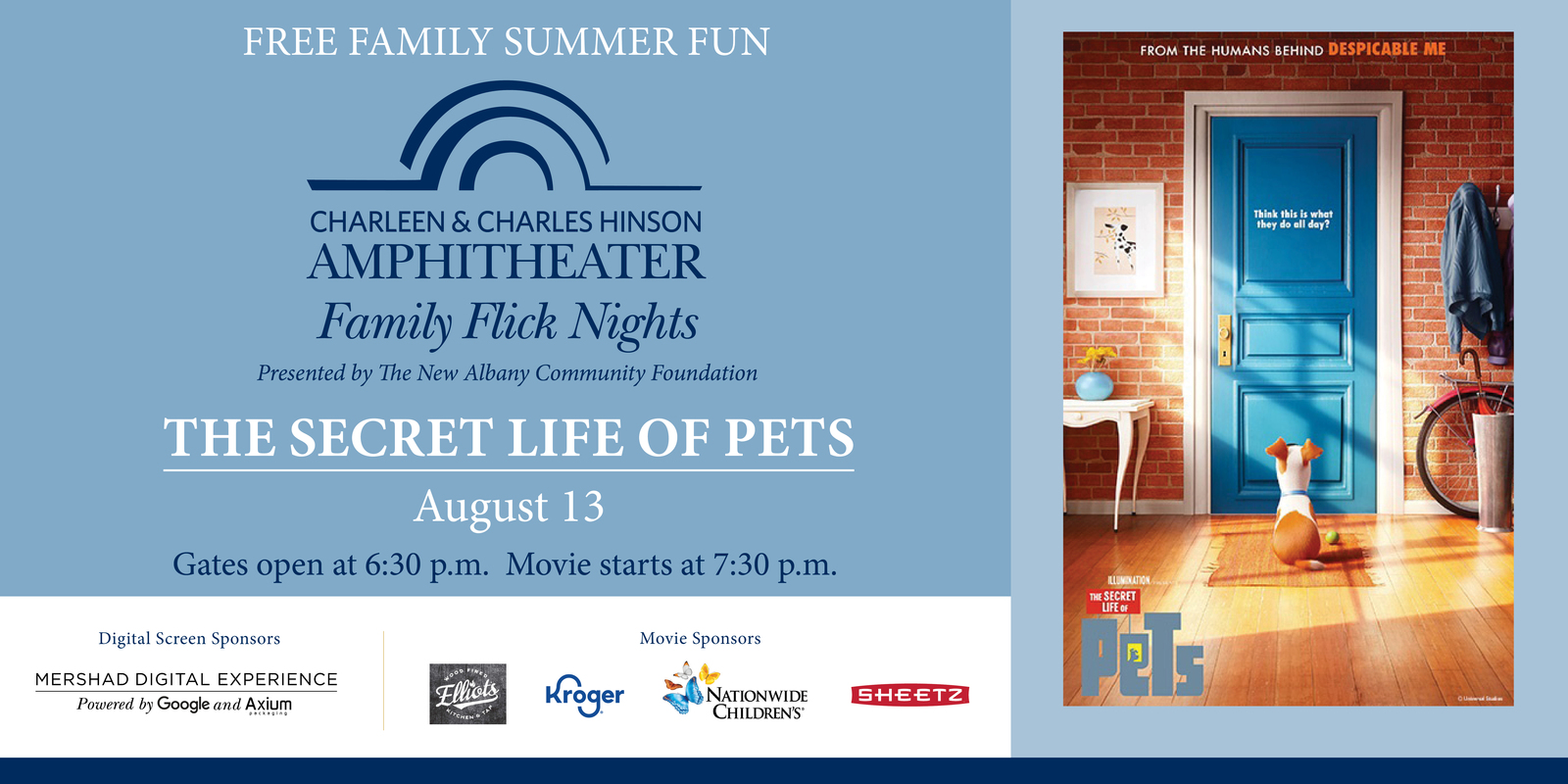 Free Family Flick Nights - The Secret Life of Pets | ColumbusMakesArt.com  (en-US)