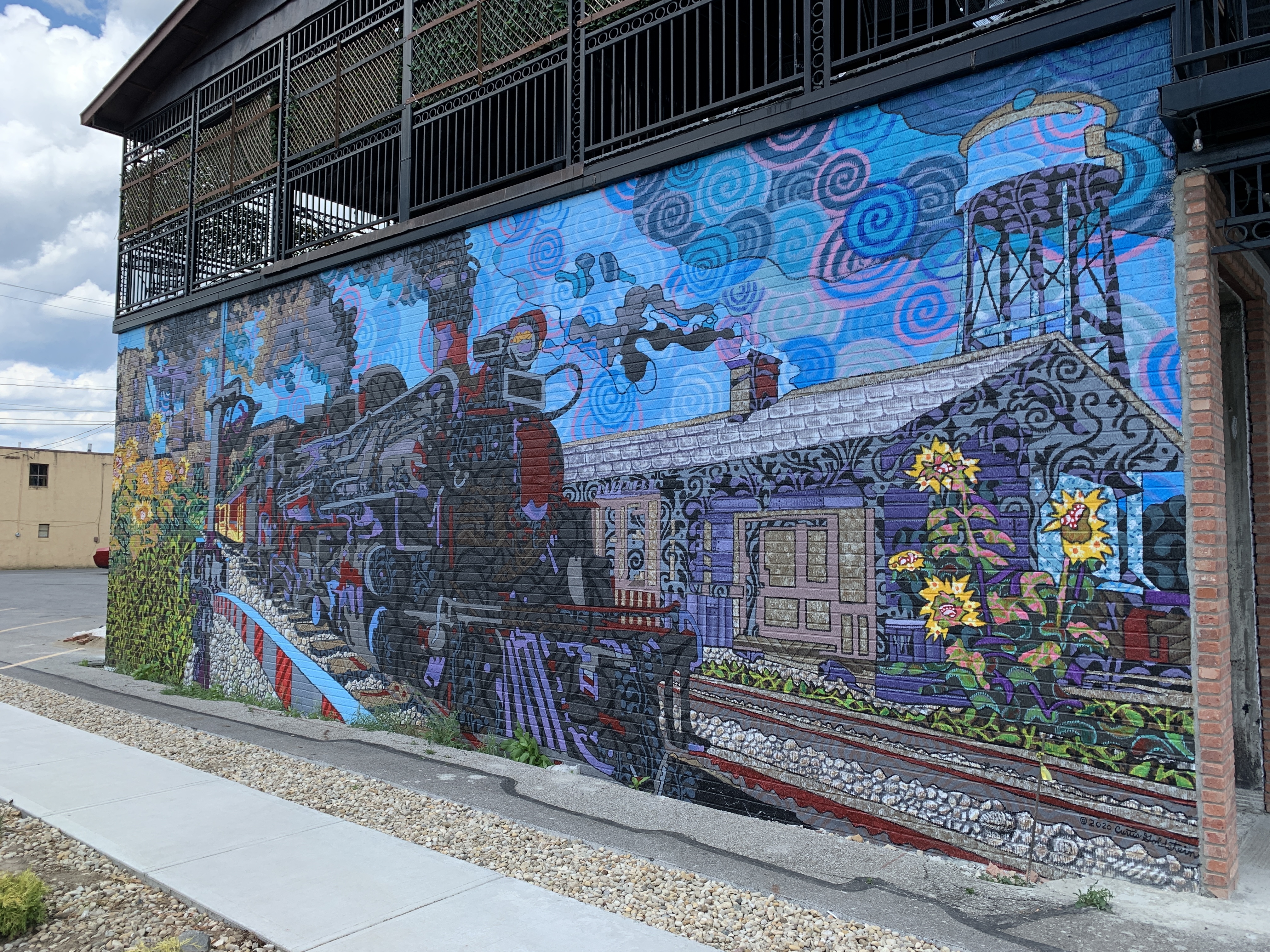 Hilliard railroad mural