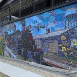 Hilliard railroad mural