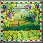 The Art of Jeff Lint: Tuscany Image Glass Window