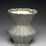 Lisa Belsky: Gray Vase, Collaboration with Lance Thompson