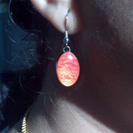 The Lab Partners: Burning Marble earring