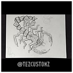 Tezcustomz: Original Scorpion Drawing