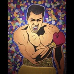 Tezcustomz: 22X28 Muhammad Ali Cnavas Painting