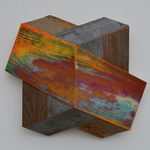Melinda Rosenberg: Board_Series__20___13x15x4__aniline_dyes_and_paint_on_pine_and_found_wood__2015___725.jpg