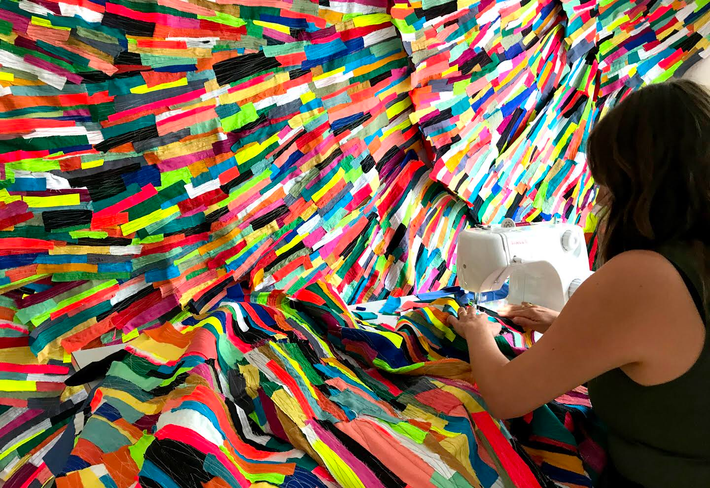 【美品】 AMERI ANDREA ABSTRACT PAINT KNIT ANDREA ABSTRACT PAINT KNIT Ameri VINTAGE